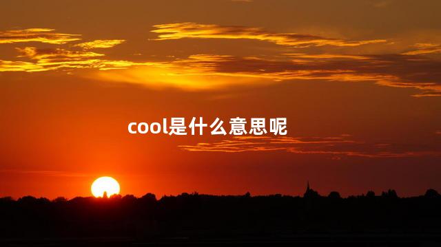 cool是什么意思呢