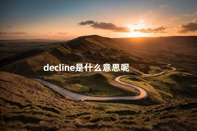 decline是什么意思呢 editprofile翻译成中文