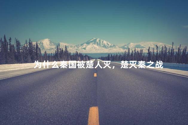 为什么秦国被楚人灭，楚灭秦之战