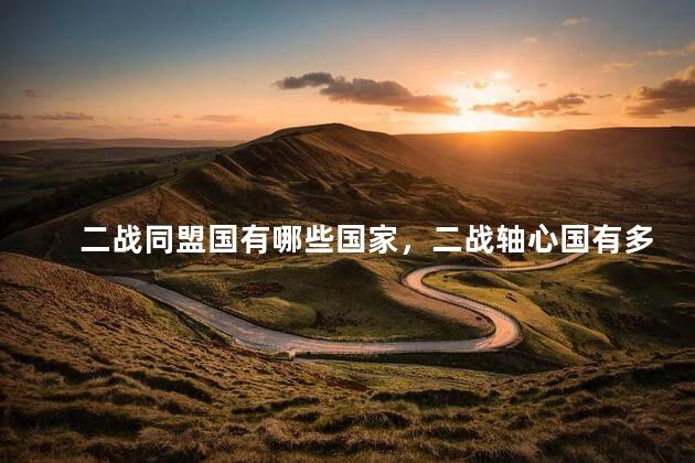 二战同盟国有哪些国家，二战轴心国有多少个国家