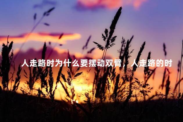 人走路时为什么要摆动双臂，人走路的时候手为什么要摆动