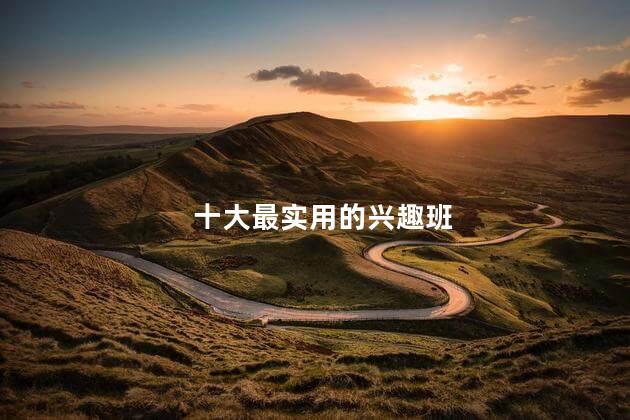 十大最实用的兴趣班,最实用的兴趣班是什么