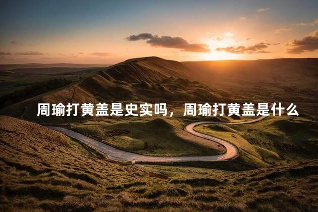 周瑜打黄盖是史实吗，周瑜打黄盖是什么计谋