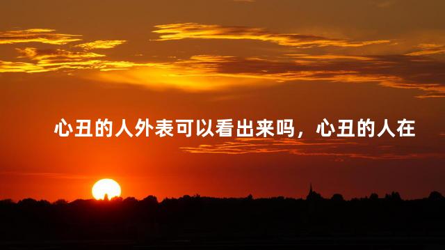 心丑的人外表可以看出来吗，心丑的人在哪里可以看出来