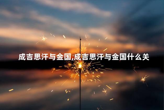 成吉思汗与金国,成吉思汗与金国什么关系