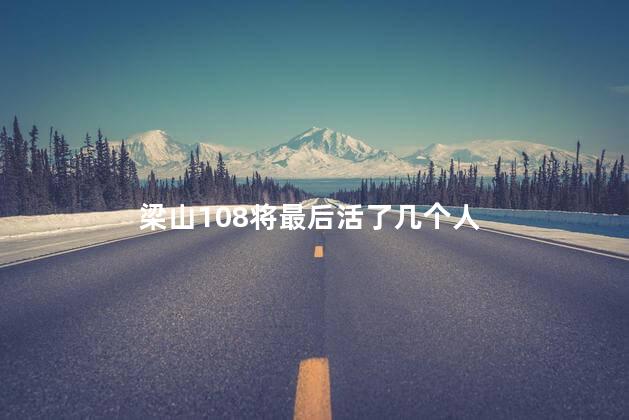 梁山108将最后活了几个人，梁山108将最后几个人活下来了
