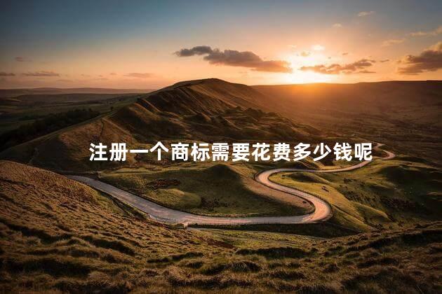 注册一个商标需要花费多少钱呢 全国商标注册需要多少钱