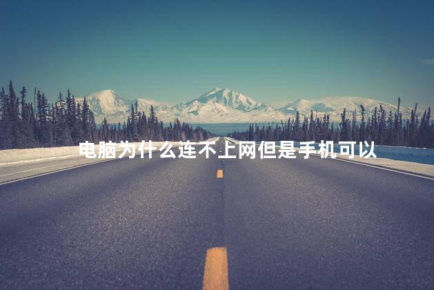 电脑为什么连不上网但是手机可以，为什么电脑连不到网络手机却可以
