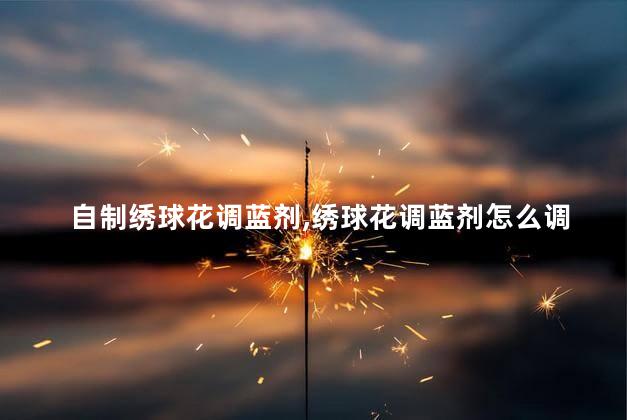 自制绣球花调蓝剂,绣球花调蓝剂怎么调色