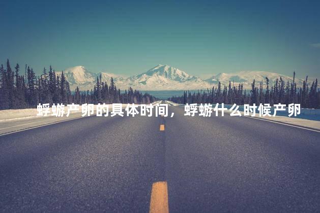 蜉蝣产卵的具体时间，蜉蝣什么时候产卵