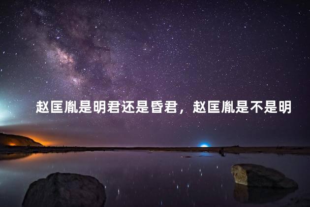 赵匡胤是明君还是昏君，赵匡胤是不是明君