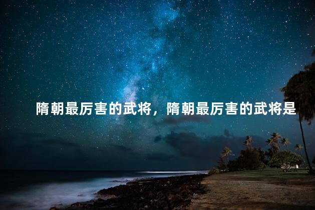 隋朝最厉害的武将，隋朝最厉害的武将是谁